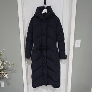 Canada Goose Women's Long Blue Puffer Jacket